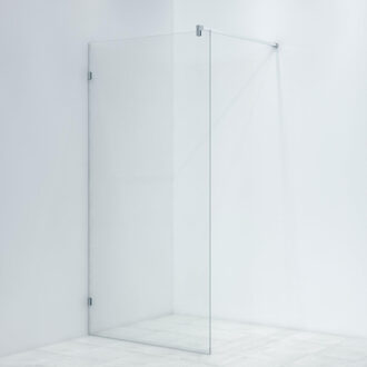 Saniclass Bellini inloopdouche met scharnierbevestiging 100x200cm 8mm veiligheidsglas anti kalk chroom