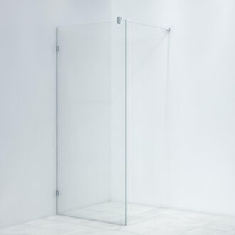 Saniclass Bellini inloopdouche met scharnierbevestiging 90x200cm 8mm veiligheidsglas anti kalk chroom