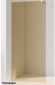 Saniclass Colorem losse glasplaat - 30x200cm - rookglas - champagne (brons) R-GS-2120-30-CG