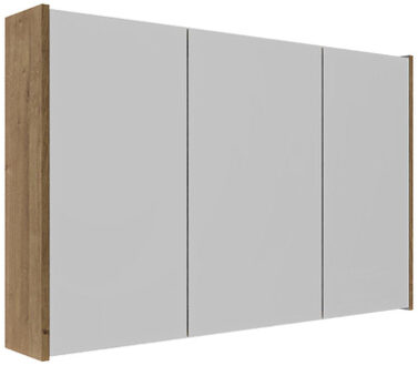 Saniclass Holz Atelier Spiegelkast - 100x63x16cm - inclusief zijpanelen - Eiken natural SW1420836/SW1212817