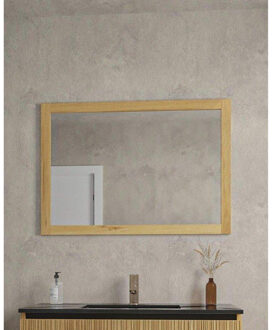 Saniclass Holz Base Spiegel - 100x70cm - eiken SW773970 Eiken mat