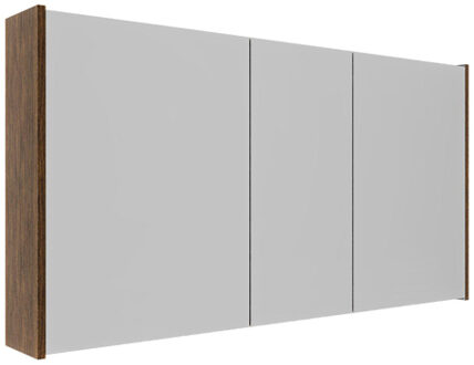 Saniclass Holz Frame Spiegelkast - 120x63x16cm - inclusief zijpanelen - Walnut pure SW1420838/SW1212818