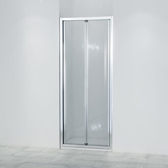 Saniclass ID05 vouwdeur 80x190cm 6mm veiligheidsglas alu profiel anti kalk chroom