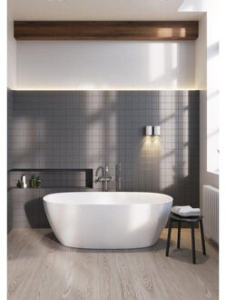 Saniclass Nicky vrijstaand acryl bad 170x80 inclusief sifon wit