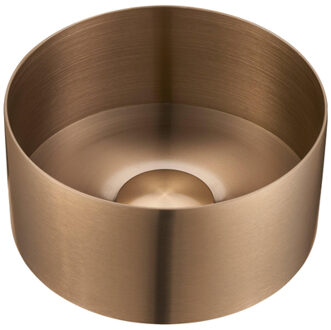 Saniclass ONE Waskom - 21x21x10cm - RVS - Geborsteld koper SP-WB21A-Brushed Copper Koper geborsteld