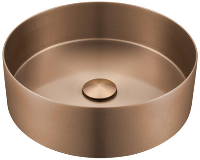 Saniclass ONE Waskom - 36x36x11cm - RVS - Geborsteld koper SP-WB36A-Brushed Copper Koper geborsteld