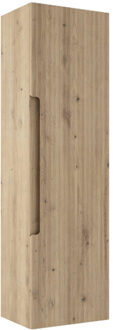 Saniclass Prime Balance Hoge Kast - 120x34.5x34.5cm - 1 deur - rustiek eiken - MDF RC/074822 Eiken rustiek
