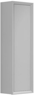 Saniclass Prime Core Hoge Kast - 120x34.5x34.5cm - 1 deur - mat greige (grijs) - MDF 70881 greige mat (grijs)