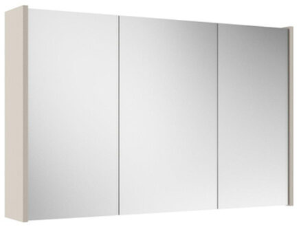 Saniclass Prime Spiegelkast - 100x63x16cm - inclusief zijpanelen - cotton (beige) SW1212817/SW892634 Cotton mat (beige)