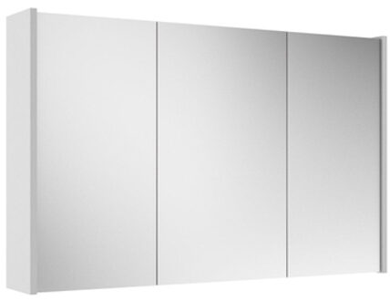 Saniclass Prime Spiegelkast - 100x63x16cm - inclusief zijpanelen - greige (grijs) SW1212817/SW892637 greige mat (grijs)