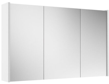 Saniclass Prime Spiegelkast - 100x63x16cm - inclusief zijpanelen - mat wit SW1212817/SW812070 Wit mat