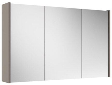 Saniclass Prime Spiegelkast - 100x63x16cm - inclusief zijpanelen - taupe SW1212817/SW910736 Taupe mat