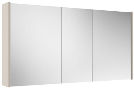 Saniclass Prime Spiegelkast - 120x63x16cm - inclusief zijpanelen - cotton (beige) SW1212818/SW892634 Cotton mat (beige)