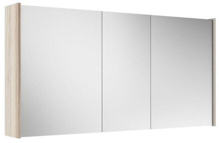 Saniclass Prime Spiegelkast - 120x63x16cm - inclusief zijpanelen - licht eiken SW1212818/SW910735
