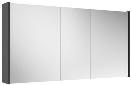 Saniclass Prime Spiegelkast - 120x63x16cm - inclusief zijpanelen - mat antraciet SW1212818/SW892636 Antraciet mat