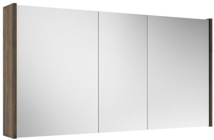 Saniclass Prime Spiegelkast - 120x63x16cm - inclusief zijpanelen - noten (hout) SW1212818/SW812073