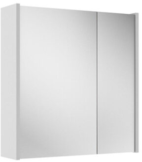 Saniclass Prime Spiegelkast - 50cm - zonder zijpanelen Miranda 2 doors - size 50 Zilver