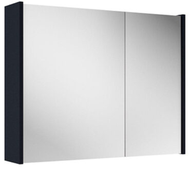 Saniclass Prime Spiegelkast - 80x63x16cm - inclusief zijpanelen - mat marine blauw SW1212816/SW892635 Marine mat (blauw)