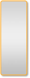 Saniclass Retro Line 2.0 Rectangle Spiegel - 140x50cm - rechthoek - afgerond - frame - mat goud SW6-G Goud mat