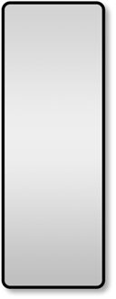 Saniclass Retro Line 2.0 Rectangle Spiegel - 140x50cm - rechthoek - afgerond - frame - mat zwart SW6 Zwart mat