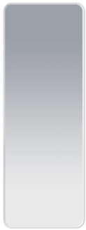 Saniclass Retro Line Rectangle Spiegel - 140x50cm - rechthoek - afgerond - frame - mat wit NAK002-RECT-MW Wit mat