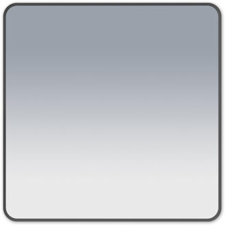 Saniclass Retro Line Square Spiegel - 80x80cm - vierkant - afgerond - frame - mat zwart RS80-MB Zwart mat