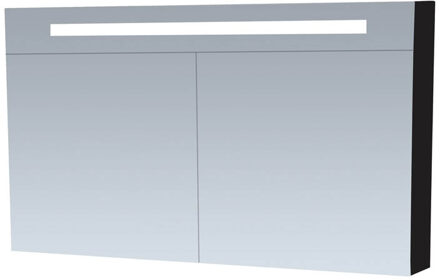 Saniclass Spiegelkast Double Face 120cm Hoogglans Zwart