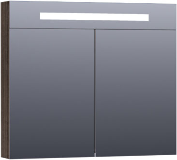 Saniclass Spiegelkast Double Face 80cm Antraciet eiken