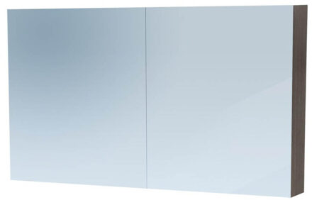 Saniclass Spiegelkast Dual 120cm Antraciet Eiken
