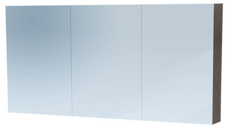 Saniclass Spiegelkast Dual 140cm Antraciet Eiken