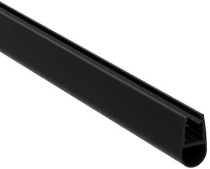 Saniclass Universo bolstrip/lekstrip/waterkering - universeel - 200cm inkortbaar - voor 8mm glas - mat zwart Zwart mat