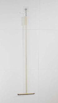 Saniclear Academy vloerwisser 120cm geborsteld messing mat goud