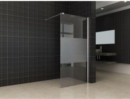 Sanifun douchewand Drago 1100 x 2000 NANO glas met strook mat glas