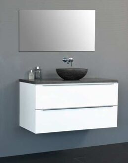 Sanilux Badkamermeubelset Sanilux Senza Dynasty 100x47x50 cm Hoogglans Wit