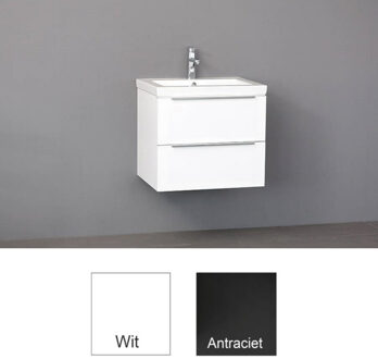 Sanilux Badkamermeubelset Sanilux Senza Keramiek 60x47x50 cm Wit (1 kraangat)