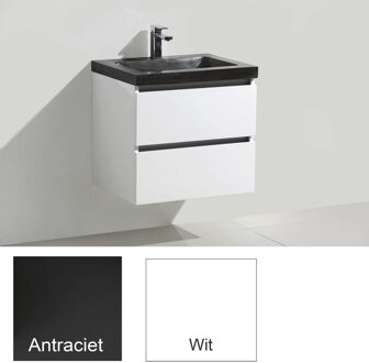 Sanilux Badkamermeubelset Sanilux Trend Stone 60x47x50 cm Hoogglans Wit