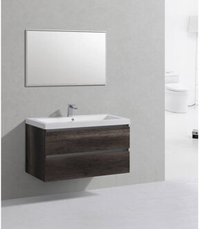 Sanilux Badkamermeubelset Sanilux Trendline 100x47x50 cm 0 Kraangaten Century Oak Light wood