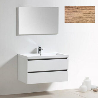 Sanilux Badkamermeubelset Sanilux Trendline 100x47x50 cm 0 Kraangaten Mountain Eik Mountain Eiken