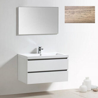 Sanilux Badkamermeubelset Sanilux Trendline 100x47x50 cm 0 Kraangaten Riviera Eiken