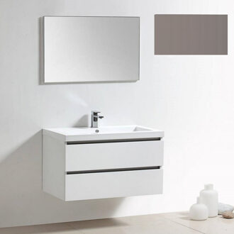 Sanilux Badkamermeubelset Sanilux Trendline 100x47x50 cm 0 Kraangaten Taupe