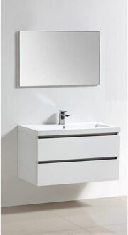 Sanilux Badkamermeubelset Sanilux Trendline 100x47x50 cm 1 Kraangat Grijs Eiken