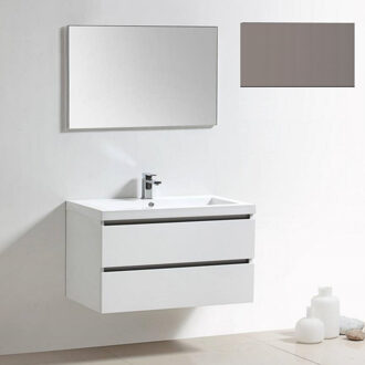 Sanilux Badkamermeubelset Sanilux Trendline 100x47x50 cm 1 Kraangat Taupe