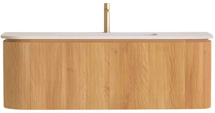 Sanilux Badmeubelset Sanilux Eleganza 120 cm Solid Surface 1 Kraangat Acacia