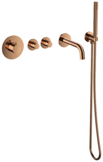 Sanilux Badset Inbouw Deluxe Sanilux Giles Met Box Thermostaat Brons