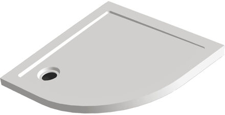 Sanilux Douchebak Inbouw Sanilux Wit Kwartrond Composiet 90x90x4cm