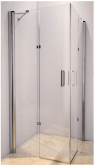 Sanilux Douchecabine Vierkant 90X90X192 cm 8 mm Veiligheidsglas - Douchecabine Zonder Douchebak