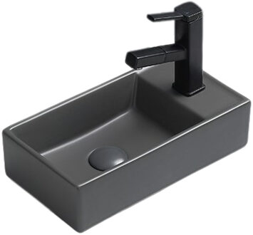 Sanilux Fontein Sanilux Juice 40x22x10 CM Keramiek Mat Grijs (Niet vrij hangbaar)