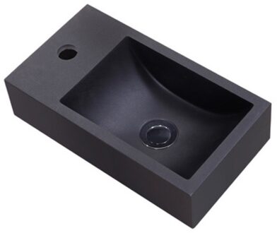 Sanilux Fontein Sanilux Quartz Mini 36,5x18x9 cm Mat Zwart Sanilux