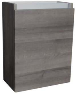 Sanilux Fonteinkast Sanilux Aluminium Greeplijst Century Oak Scharnier Links 52x40x22 cm