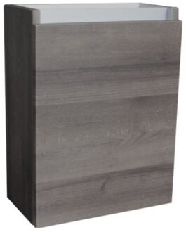 Sanilux Fonteinkast Sanilux Aluminium Greeplijst Century Oak Scharnier Rechts 52x40x22 cm